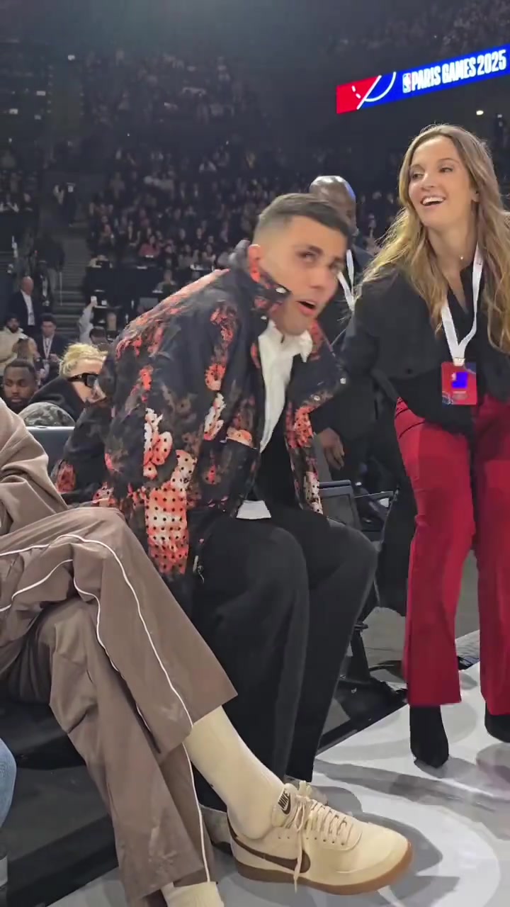 NBA巴黎賽！眾明星觀賽步行者對陣馬刺