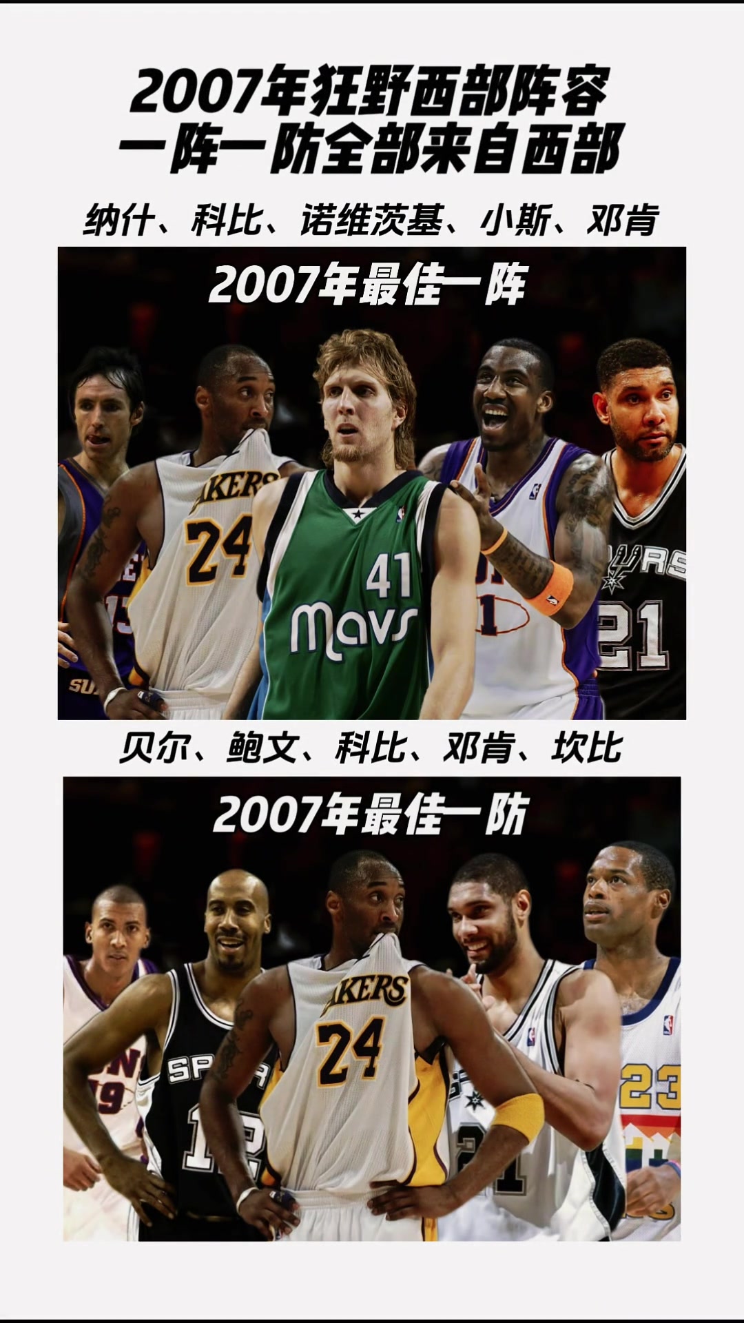 2007年狂野西部 雙一陣全部來自西部！